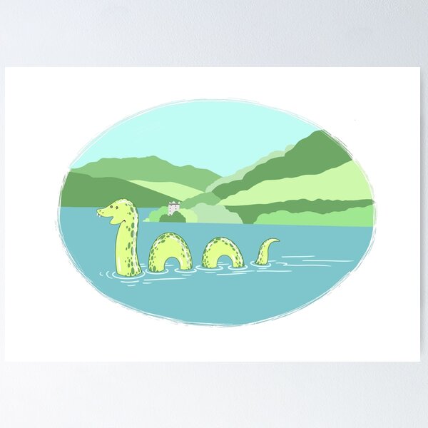 Item preview, Loch Ness Monster Landscape designed and sold by Adam Regester.
