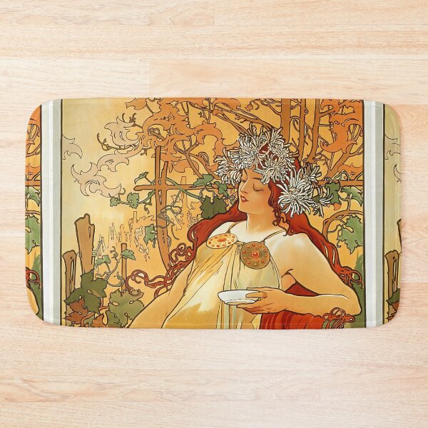 Item preview, Alphonse Mucha, Autumn, 1896, Art Nouveau designed and sold by NouveauEra.