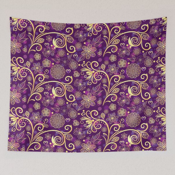 Item preview, Violet Golden Floral Mandala Pattern designed and sold by CaseMarket.