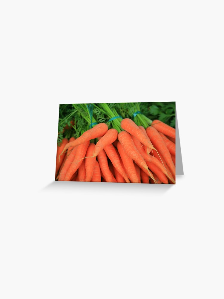 Thumbnail 1 of 2, Greeting Card, www.lizgarnett.com ... Dinan Carrots, Brittany, France designed and sold by lizgarnett.