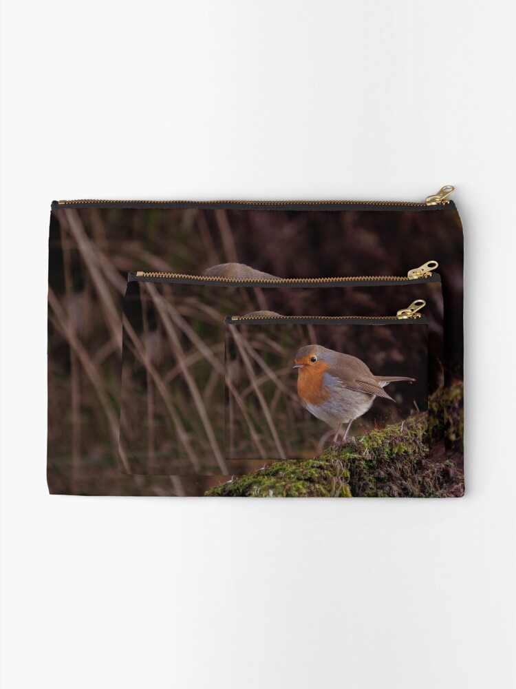Thumbnail 2 of 4, Zipper Pouch, Robin red breast designed and sold by Hike-and-Click.