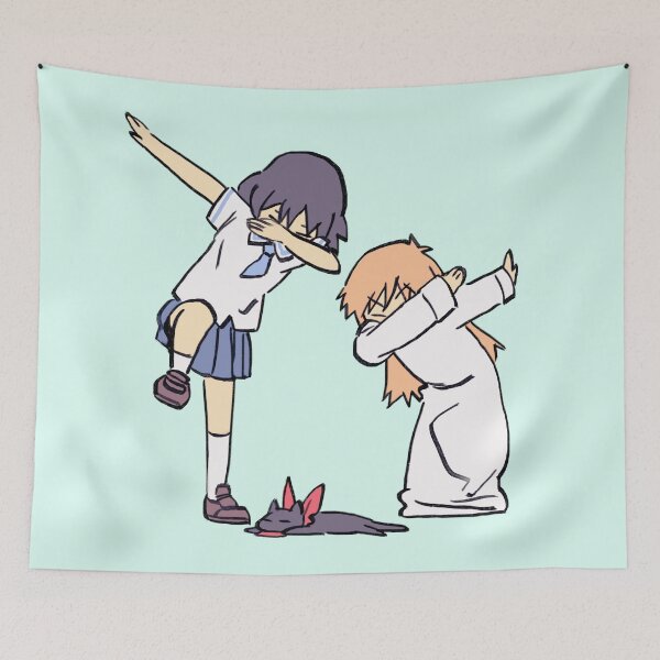 Item preview, I draw that scene of nano and hakase dabbing on sakamoto / funny nichijou meme designed and sold by RansRoom.