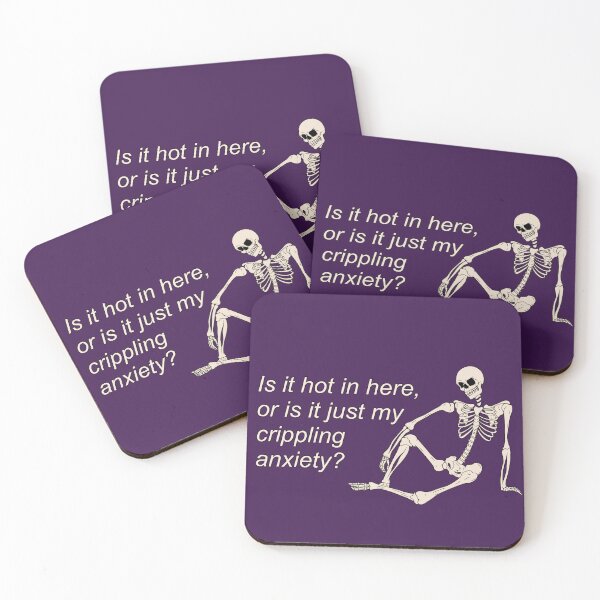 Item preview, Anxiety Skeleton designed and sold by meddlsome.