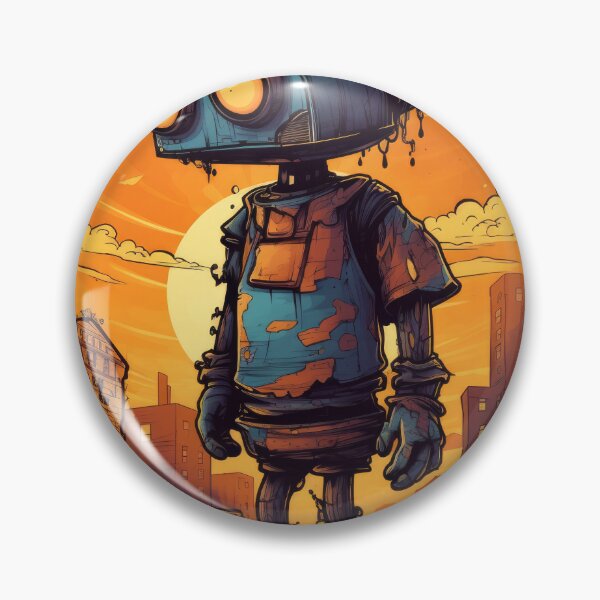 Item preview, Sad Robot in a Post-Apocalyptic World designed and sold by Tee-Magination.