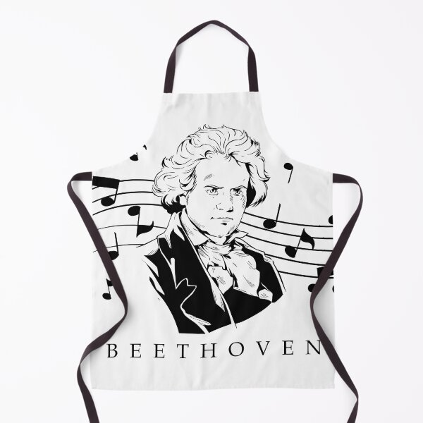 Item preview, The Ludwig van Beethoven Portrait and Bust with Notes designed and sold by Bach4you.