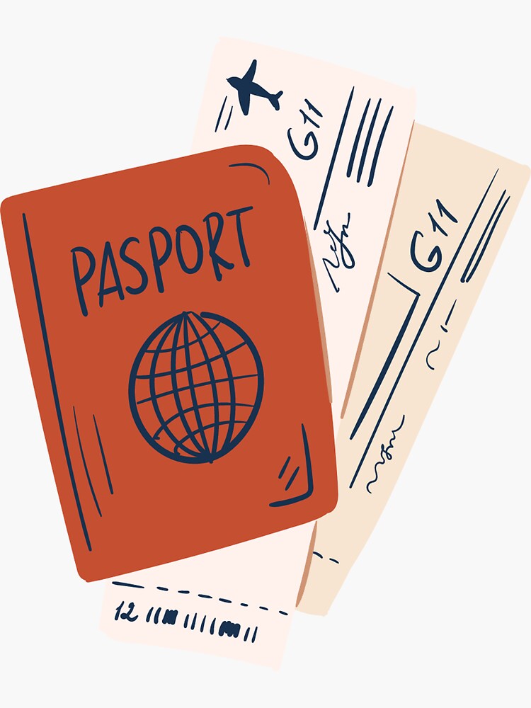 Custom Passport Stamp Transparent Stickers - Travel Bible Shop