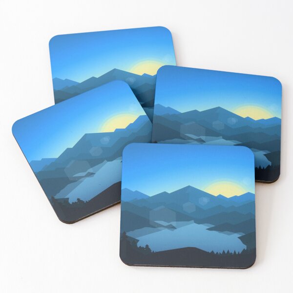 Item preview, Sun in the Mountain blu designed and sold by federicousai.