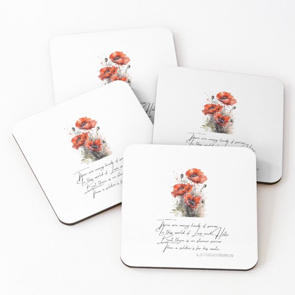 Item preview, Elegant Poppies Watercolor Painting designed and sold by StickeryPickery.