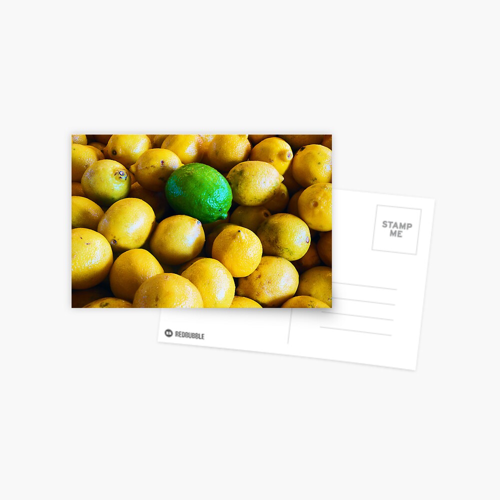 One Lonely Lime Postcard