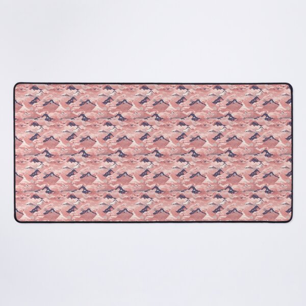 Item preview, Pink Japanese Mountains Wagara Pattern designed and sold by StudioTokyo.