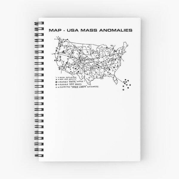 Item preview, Map of USA Mass Anomalies designed and sold by gyroz.