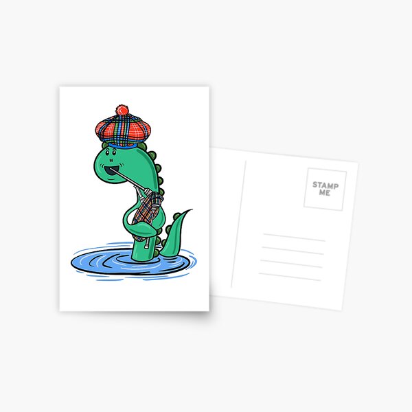 Item preview, Nessie Plays The Bagpipes designed and sold by Adam Regester.