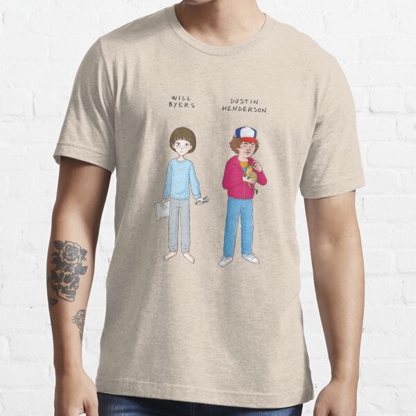 Stranger Things Dustin & Dart Kids Printed T-Shirt Various Sizes Available