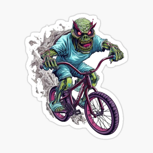  Monster on BMX Sticker