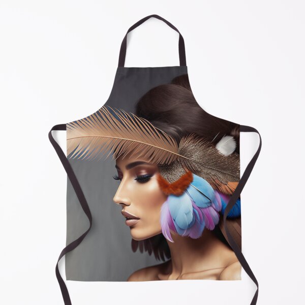 Item preview, A Woman Wearing Beautiful Feathers designed and sold by KALEIDOSCOPE UK.