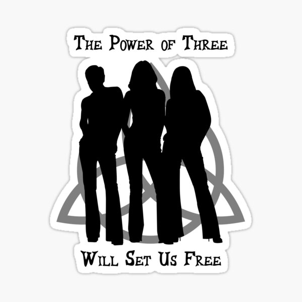 The Power of Three Will Set Us Free Sticker