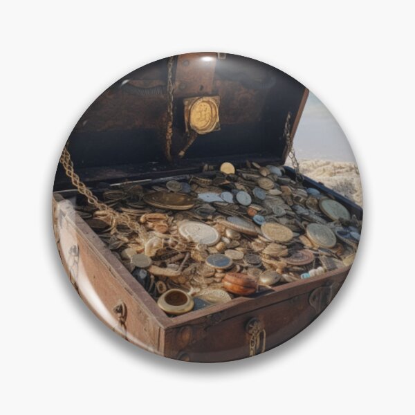 Item preview, Treasure Chest - a pirate's booty found designed and sold by shakespeare1212.