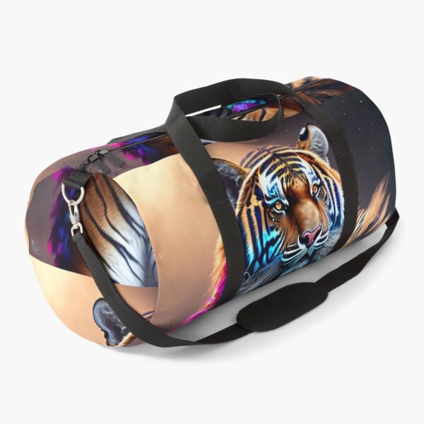 Item preview, A Beautiful Fantasy Dream-Like Feathered Tiger in Klimt Style designed and sold by KALEIDOSCOPE UK.