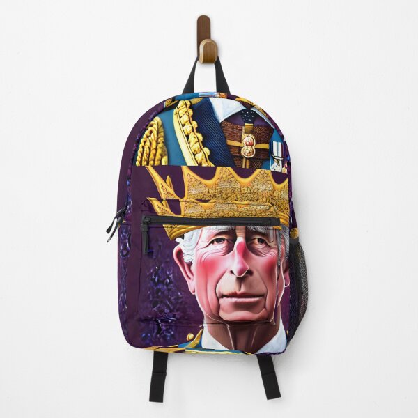 Item preview, King Charles III Coronation Party unique design featuring crowned King Charles, formerly Prince Charles designed and sold by RoyalRepublics.