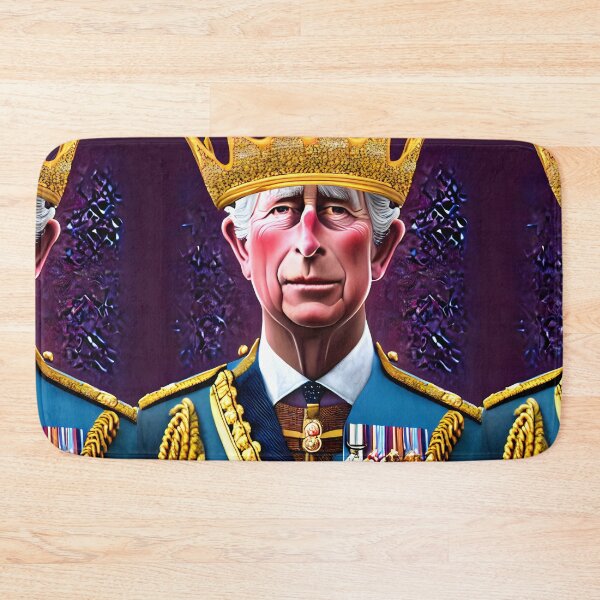 Item preview, King Charles III Coronation Party unique design featuring crowned King Charles, formerly Prince Charles  designed and sold by RoyalRepublics.