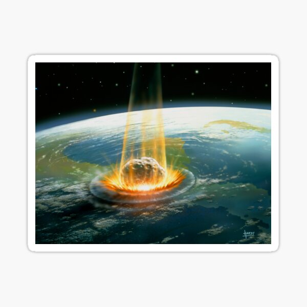 Item preview, Artwork of the Chicxulub asteroid impact (E402/0049) designed and sold by SciencePhoto.
