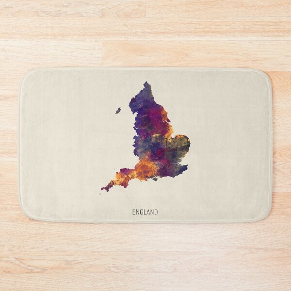 Item preview, England Watercolor Map designed and sold by ArtPrints.