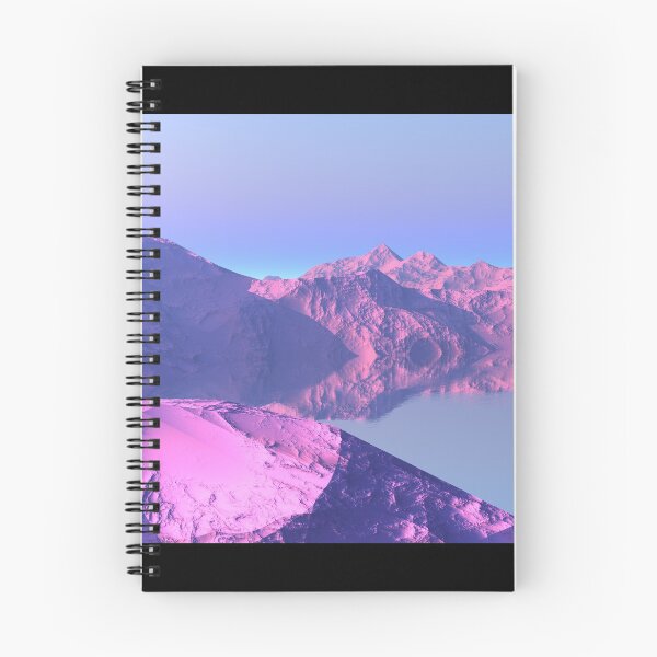 Item preview,  Wide Pink Sunrise Mountain Top Fjord Great Landscape View designed and sold by Aenota.