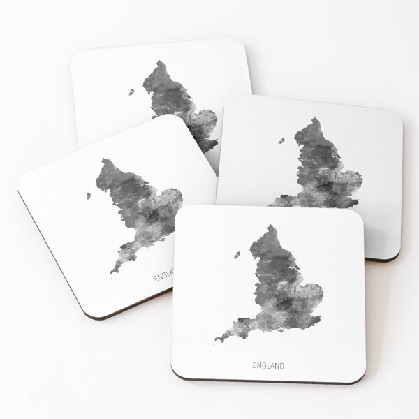 Item preview, England Watercolor Map designed and sold by ArtPrints.