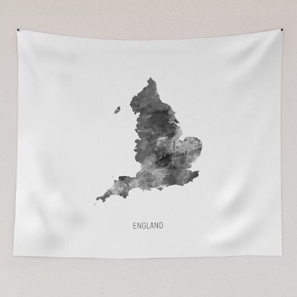 Item preview, England Watercolor Map designed and sold by ArtPrints.