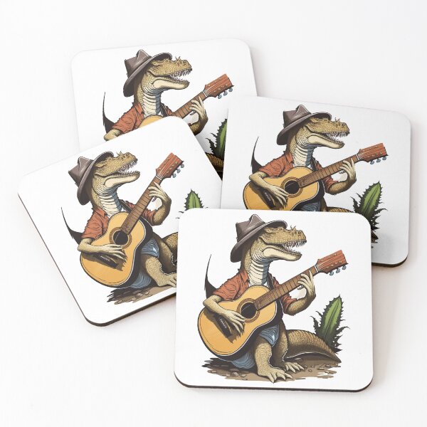 Item preview, Rockin' Dino: A Dinosaur Playing Guitar designed and sold by Dream-Palette.