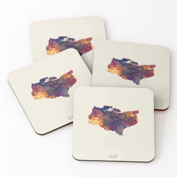 Item preview, Kent Watercolor Map designed and sold by ArtPrints.