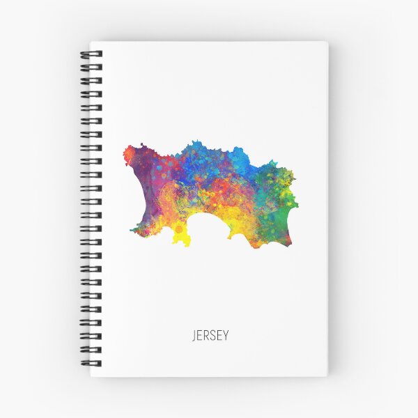 Artikelvorschau, Jersey-Aquarell-Karte entworfen und verkauft von ArtPrints.