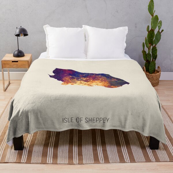 Artikelvorschau, Isle of Sheppey Aquarellkarte entworfen und verkauft von ArtPrints.
