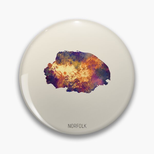 Item preview, Norfolk Watercolor Map designed and sold by ArtPrints.