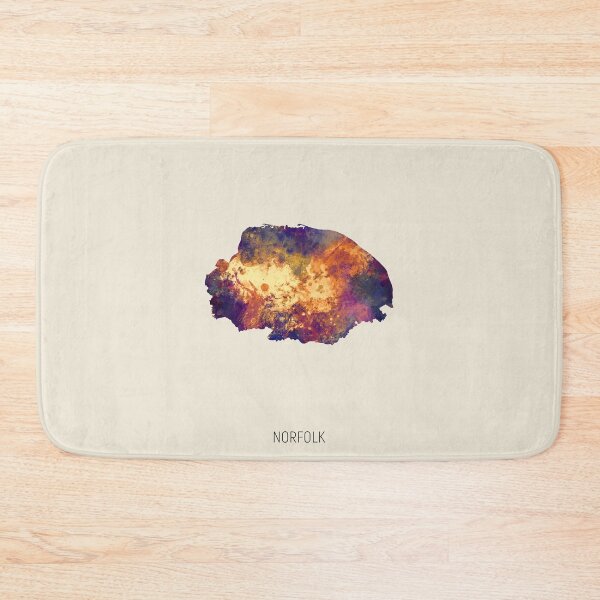 Item preview, Norfolk Watercolor Map designed and sold by ArtPrints.