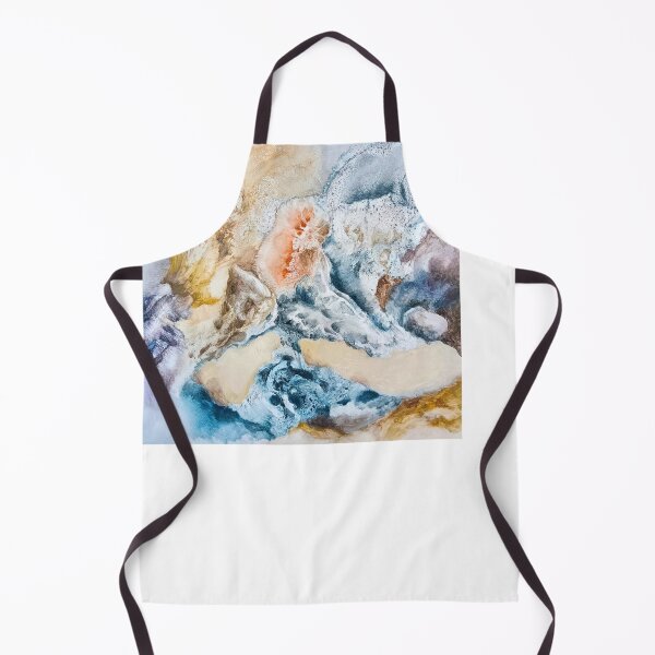 Item preview, Coral reef oil painting art designed and sold by Alessandro Remo Mazzoni Remotextiles.