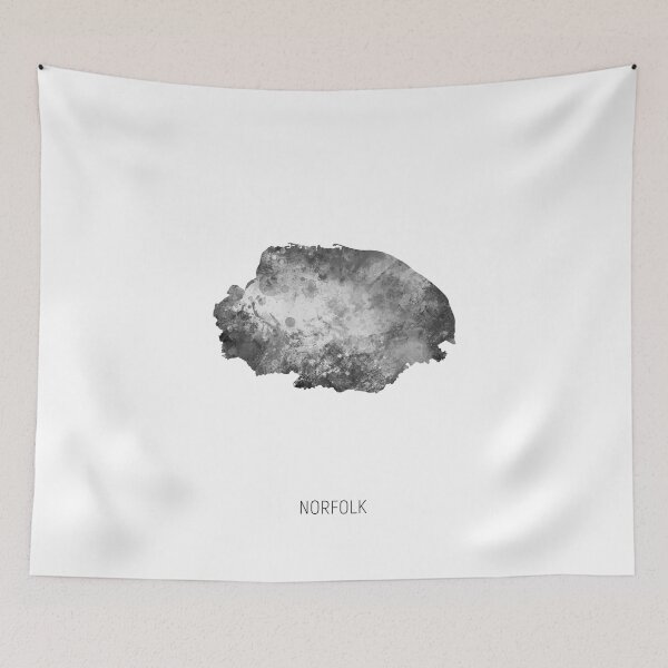 Item preview, Norfolk Watercolor Map designed and sold by ArtPrints.