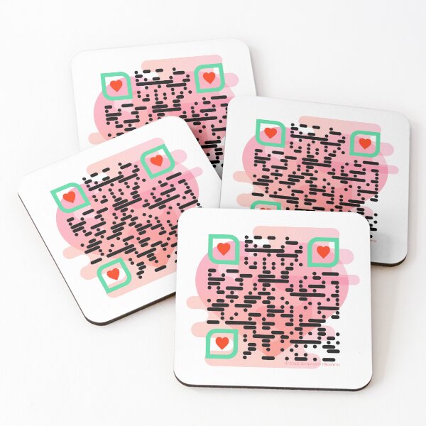 Item preview, QR I Love You: Hebrew designed and sold by kanjidesign.