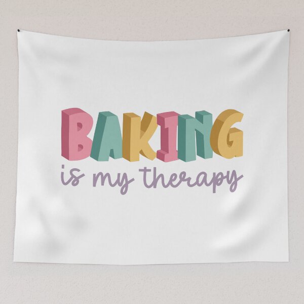 Item preview, Baking is my therapy designed and sold by TheSimpleSloth.