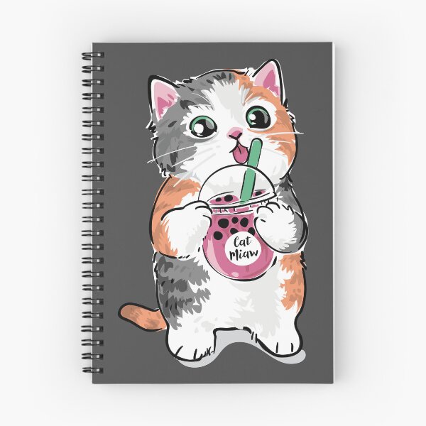 Item preview, Cat Miaw - Cute Calico Boba Kitty designed and sold by opalime.