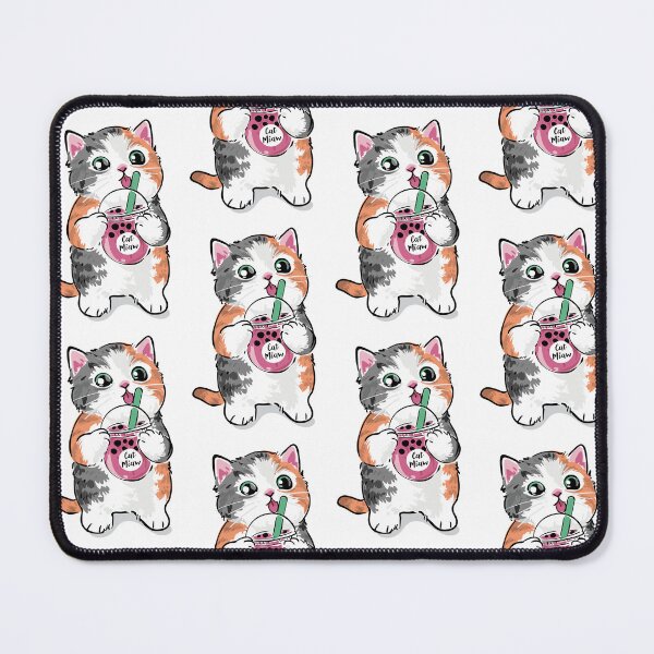 Item preview, Cat Miaw - Cute Calico Boba Kitty designed and sold by opalime.