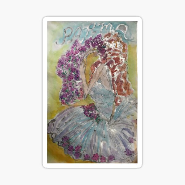 Violet Shower Sticker