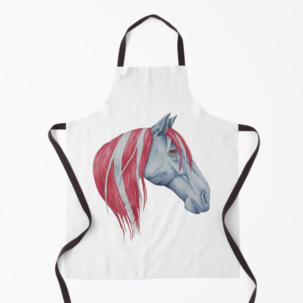 Item preview, Crimson and white horse designed and sold by Juanita2023.