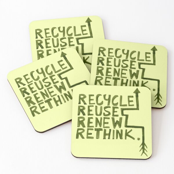 Item preview, recycle reuse renew rethink designed and sold by ZoDrawsStuff.