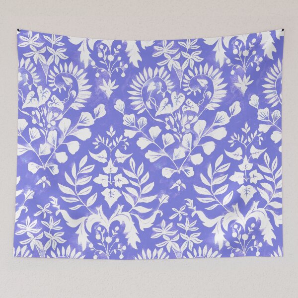 Item preview, Negative Space Botanical Watercolor - Purple designed and sold by TigaTiga.