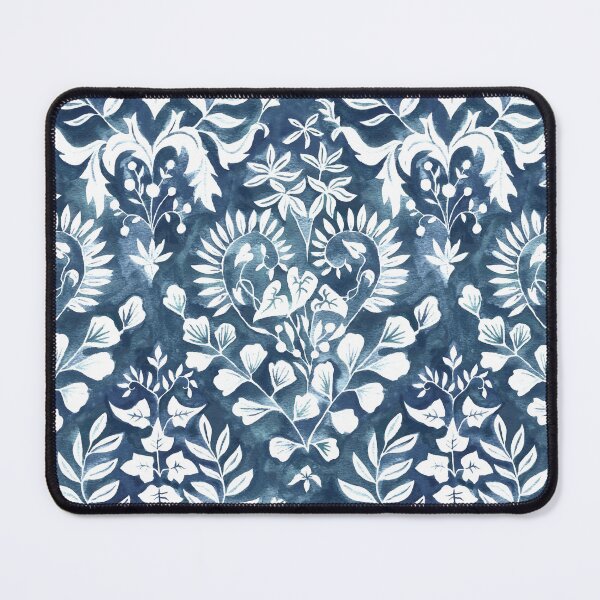 Item preview, Negative Space Botanical Watercolor - Navy Blue designed and sold by TigaTiga.