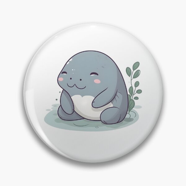 Artikelvorschau, Super Cute Happy Manatee entworfen und verkauft von SceneInADream.