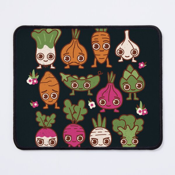 Item preview, Root Vegetable Pattern - Cute Kawaii Veg Variety designed and sold by WeirdPunderful.