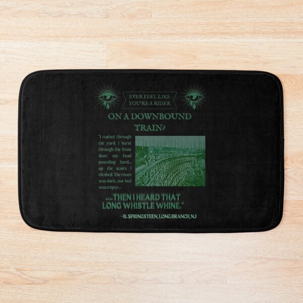 Item preview, Bruce Springsteen Downbound Train Vintage Newspaper Lyric Design designed and sold by Blue Blue Windows.
