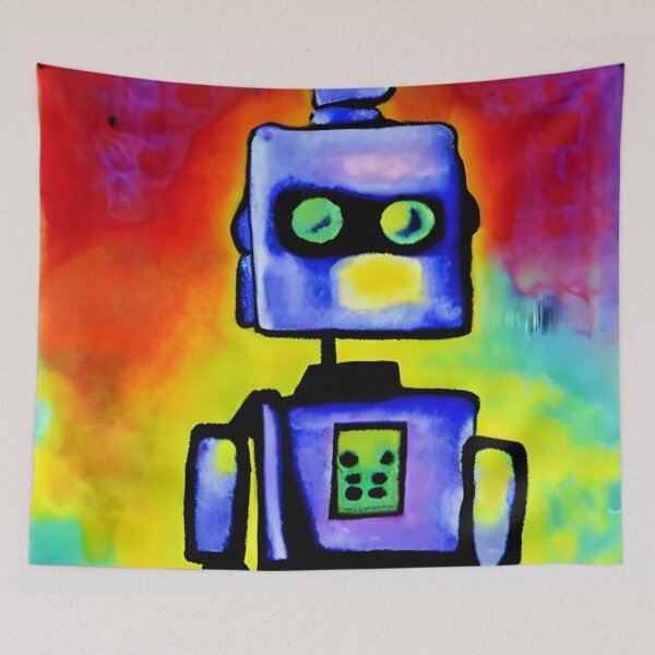 Artikelvorschau, Roboter im Stil berühmter Kunst. entworfen und verkauft von CRAFTER-MEDIA.